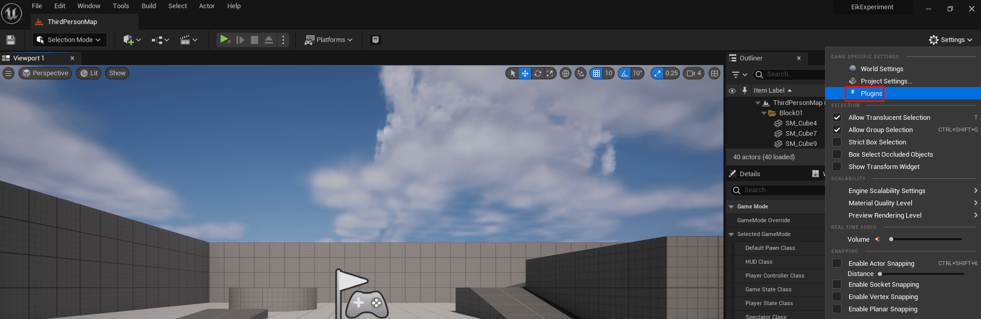 Plugins Window