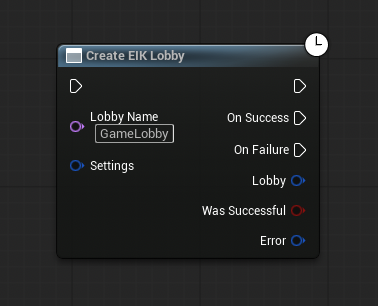 Create EIK Lobby node