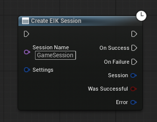 Create EIK Session node