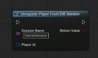 Unregister Player From EIK Session node