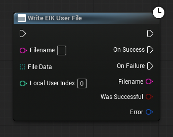 Write User File node